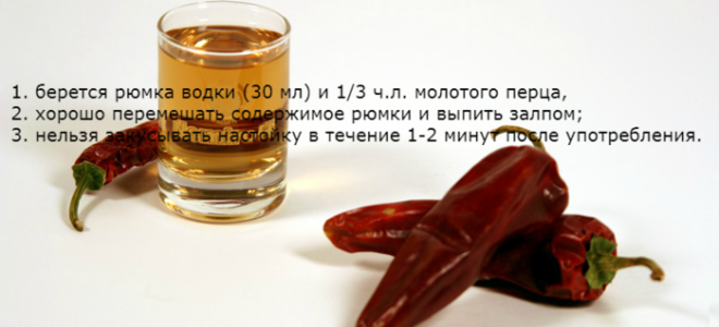 Водка с перцем от простуды: показания к применению настоя, варианты приготовления перцовки и отзывы больных